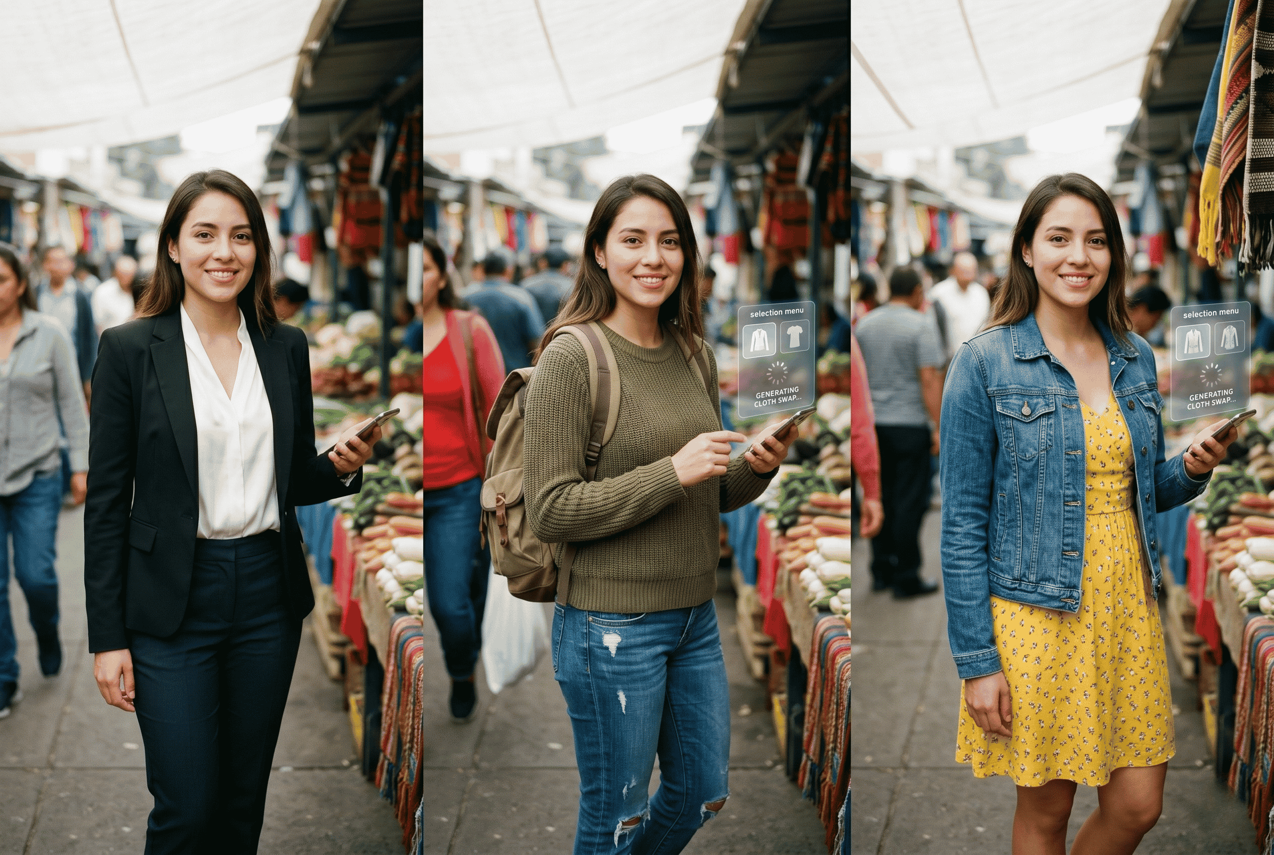 Fashion clothing AI swap wardrobe